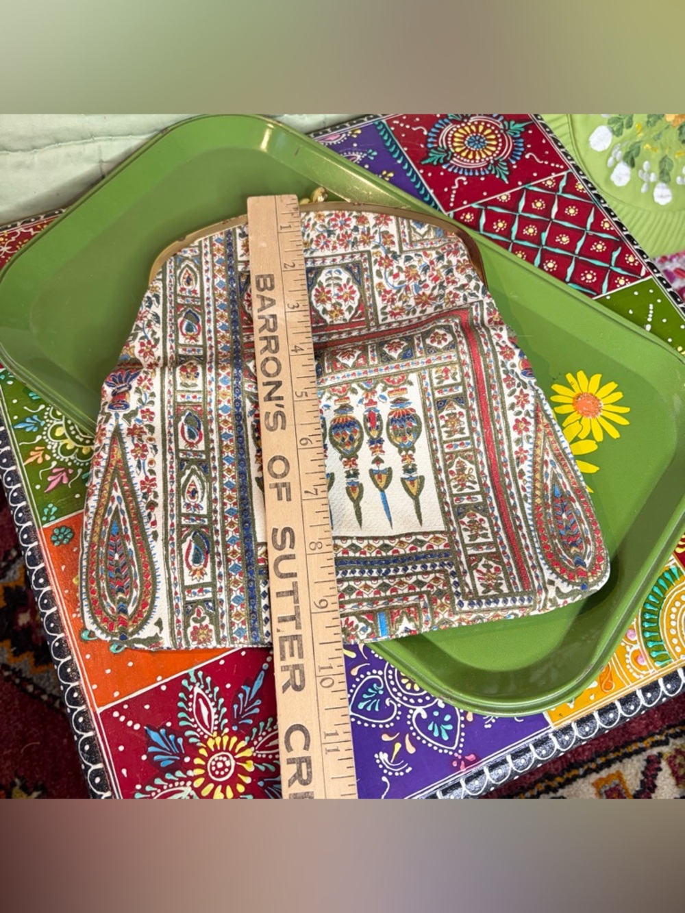 60s Tapestry Print Clutch - Picture 4 of 7